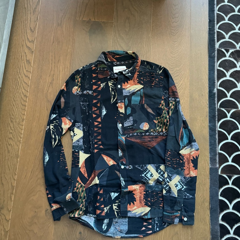 Men printed vintage shirt